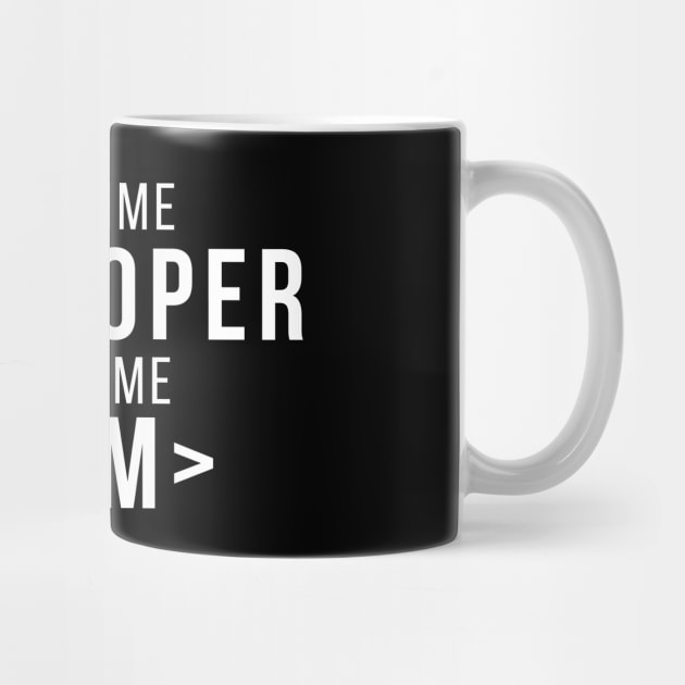 Part Time Developer Full Time Mom Programming Funny Quote by udesign